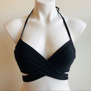 Victoria’s Secret Swim Black Wrap Bikini Top 32D